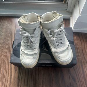 NIKE & CDG AF1 Air Force 1 white high top sneakers size US men6/women7.5